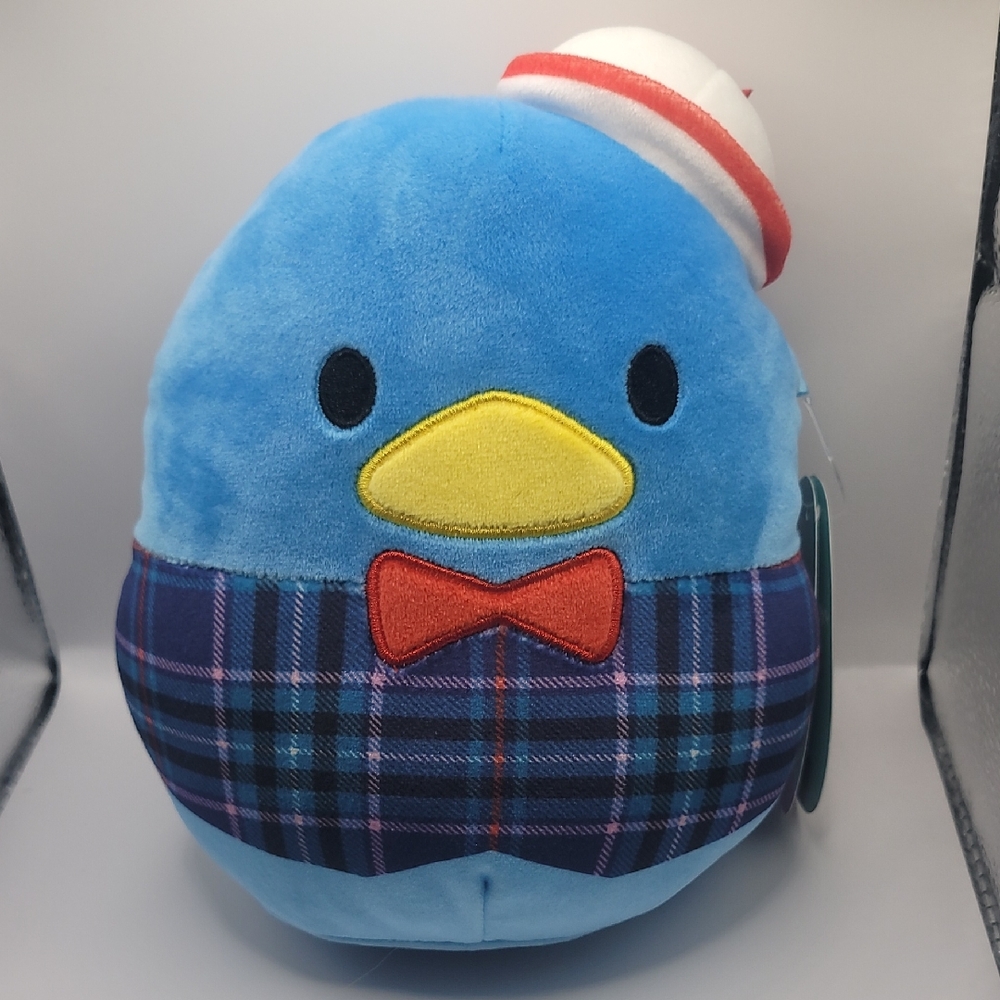 Squishmallows 6" Sanrio Tuxedo Sam (Plaid) the Penguin  (NWT)